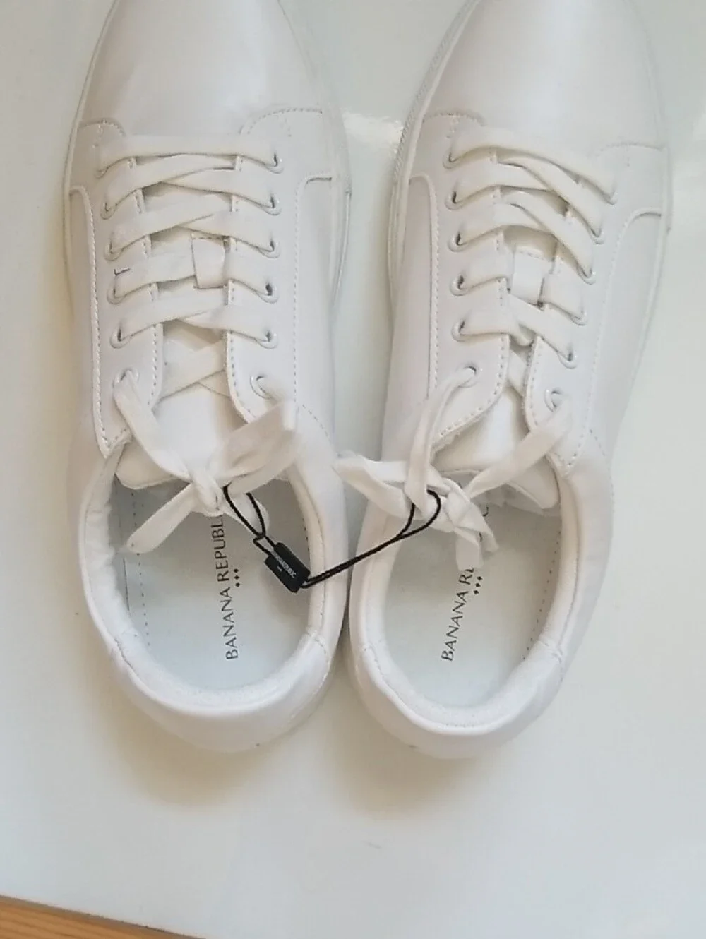 Banana Republic White Men's Low-Top Sneakers